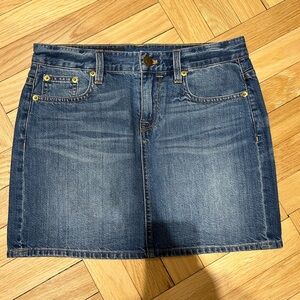 J. Crew jeans mini skirt